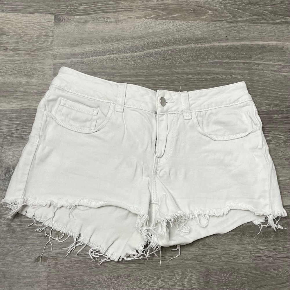 PINK White Jean Short